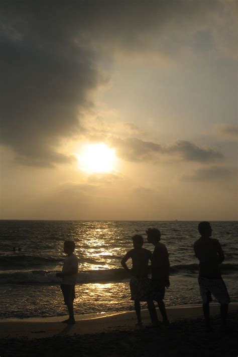 Free Photo Sunset On The Beach Beach Clouds Evening Free