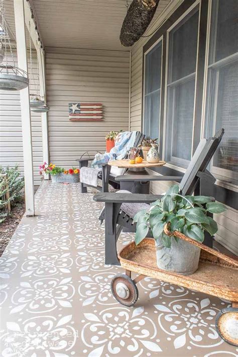 Painted Front Porches Painted Porch Floors Concrete Front Porch