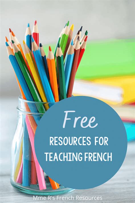 A Jar Full Of Colored Pencils With The Words Free Resources For