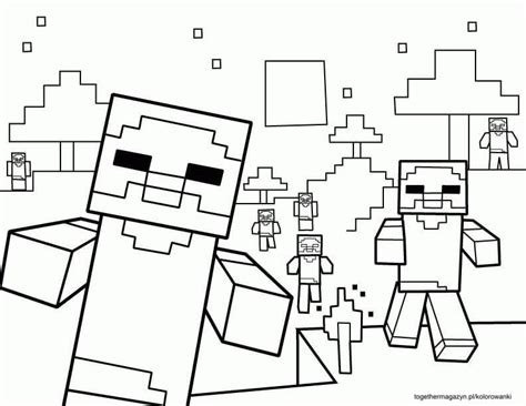 Kolorowanki Minecraft Pobierz I Wydrukuj Togethermagazyn