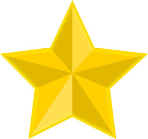 Golden Star Clipart PNG Transparent OnlyGFX