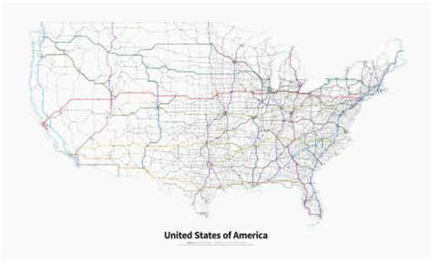 Every Single Highway In The United States In One Simplified Map