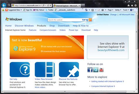 First Look Microsoft Internet Explorer 9 Final Version Techrepublic
