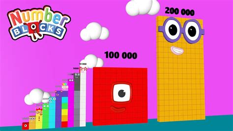 Numberblocks Comparison 1000 10 000 100 000 200 000 Numberblocks