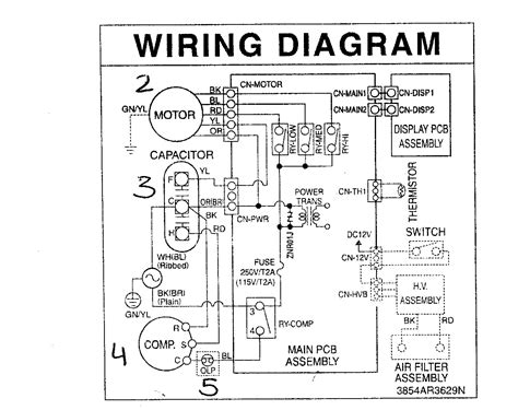 With the breaker turned off, the wires can be disconnected and the cable removed from the electrical compartment of the ac unit. Air Conditioner Wiring Diagram Pdf Download