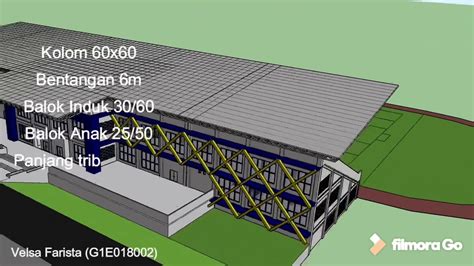 Struktur Konstruksi Bangunan Bentang Lebar Stadion Universitas Bengkulu