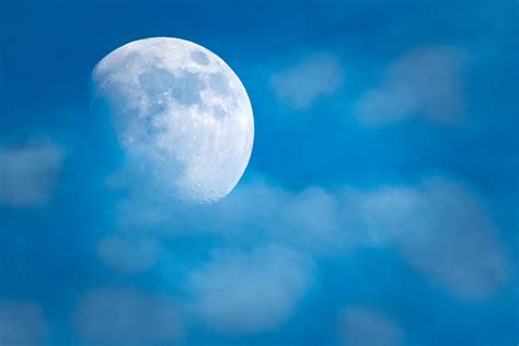 Full Moon With White Clouds Hd Wallpaper Wallpaper Flare