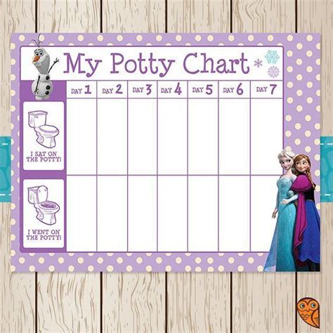 Frozen Free Printable Potty Training Chart Potty Chart Potty