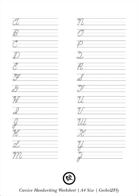 7 Printable Cursive Handwriting Worksheets For Beautiful Penmanship