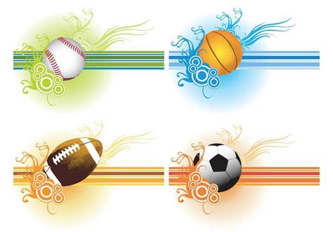 Sport Balls Vector Set Free Vector Art At Vecteezy