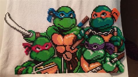 Teenage Mutant Ninja Turtles Perler Beads By MeltyCreations Perler Bead