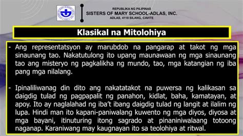 Filipino Unang Linggo Sa Ikalawang Markahan Pptx