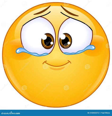 Emotional Tears Of Joy Emoticon Stock Vector Illustration Of Symbol