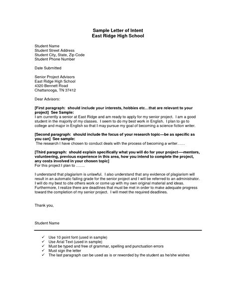 Letter Of Intent Example Business Proposal Leah Beachums Template