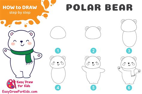 How To Draw A Polar Bear Step By Step