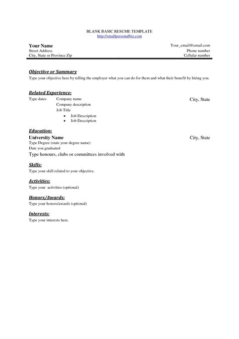 Free Resume Templates No Charge Free Resume Templates No Download