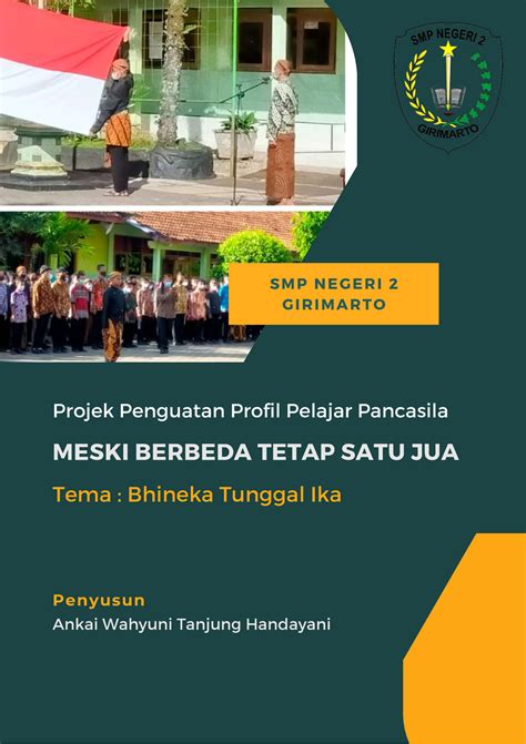 Modul Projek Bhinneka Tunggal Ika Modul P5 Meski Berbeda Tetap Satu Jua Fase D S M P N E G