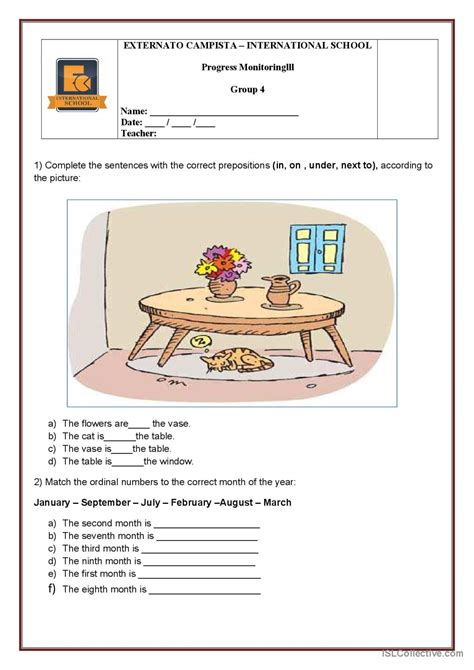 Prepositions Of Place English ESL Worksheets Pdf Doc