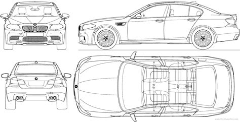 Image Result For Bmw M5 F10 Blueprint