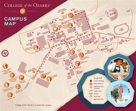 College of the Ozarks Campus Map