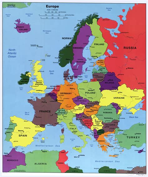 Europe Map With Countries