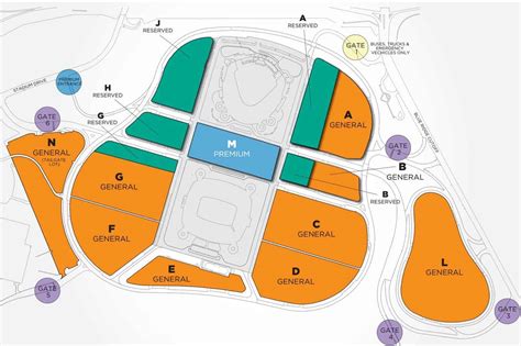 Kauffman Stadium Parking Map