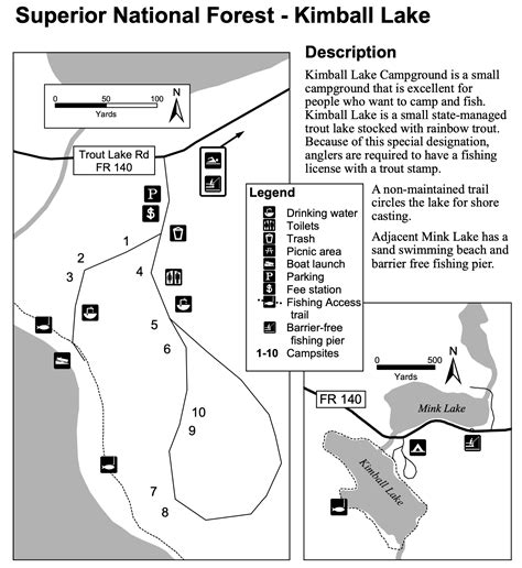 Kimball Lake Campground Map