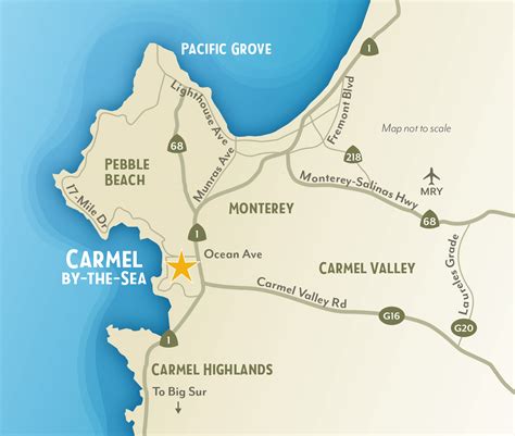 Pacific Coast Route Sights in Carmel, California ROAD TRIP USA