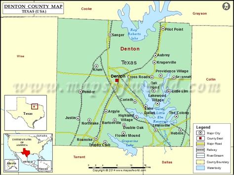 Map Of Denton County Lines