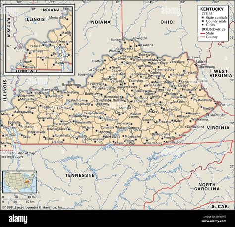 Map of Kentucky Congressional Districts 2016