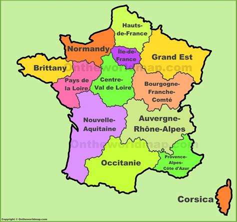 Customizable Maps of France, and the New French Regions GeoCurrents