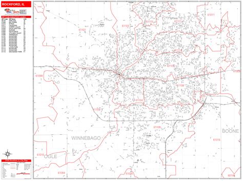 Zip Code Rockford Illinois Map