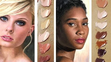 How To Achieve Perfect Skin Tones To Make Your Painting More Real Art painting, Portrait