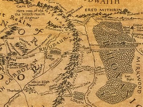 The Hobbit Interactive Map World Image