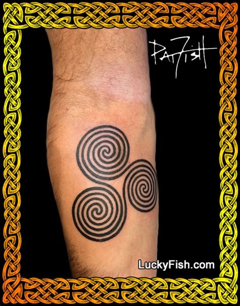 Triple Spiral Tattoo Designs