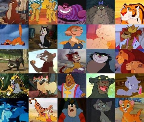 Cat Character Names in Disney Movies