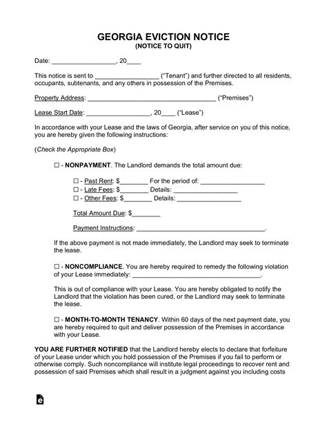 Free Eviction Notice Template Of Free Notice To Pay Or