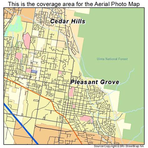 Pleasant Grove Map, Utah