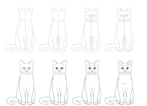 How to Draw a Supercute Kawaii / Cartoon Cat / Kitten