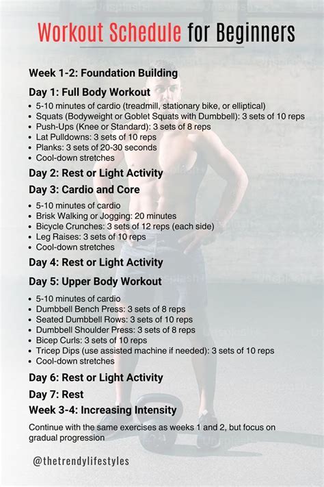 What Is A Good Workout Schedule For Beginners 