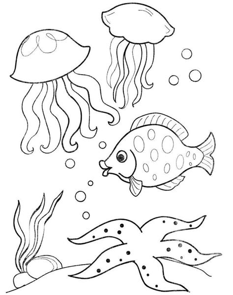 Printable Under The Ocean Coloring Page Free Printable Coloring Pages