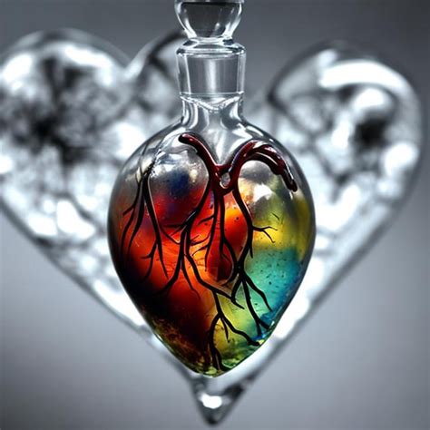 Glass Human Heart Openart