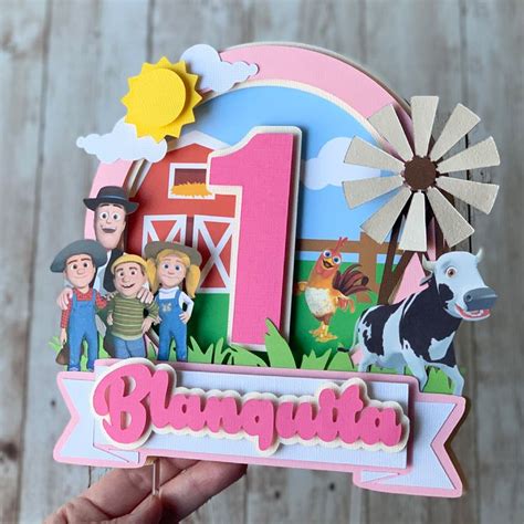 La Granja De Zenon Cake Topper Farm Birthday Invitation Toy Story