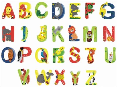 Animal Shaped Letters Alphabet