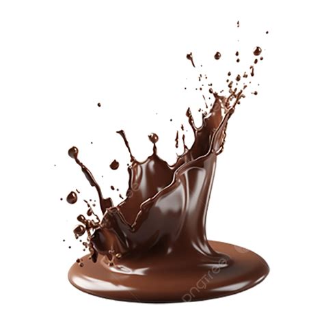 Melted Chocolate Splash Liquid Drop Of Water Dessert PNG Transparent