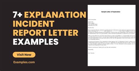 Explanation Incident Report Letter 7 Examples Format How To Write Pdf