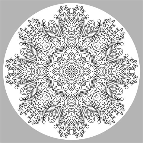 Difficult Stress Relief Mandala Coloring Pages Thekidsworksheet