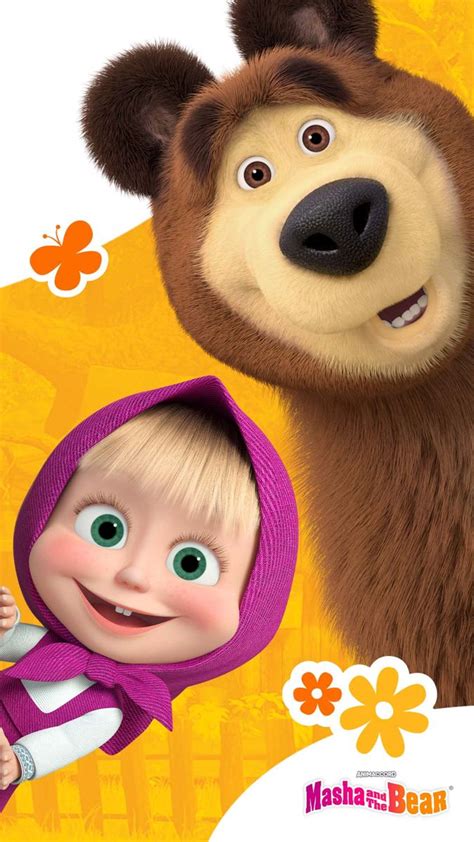 Masha And The Bear Wallpaper Wallpaper Kartun Kartun Kartun Disney