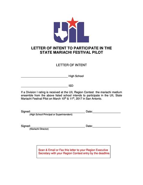 40 Letter Of Intent Templates And Samples For Job School Business