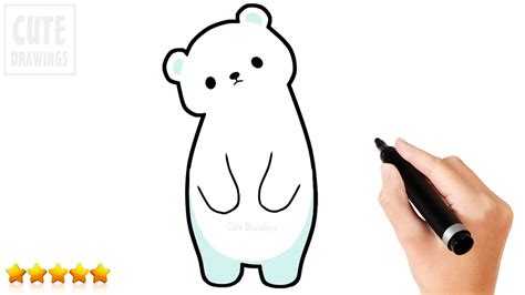 How To Draw A Cute Polar Bear Step By Step